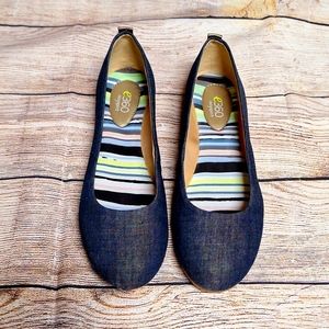 Easy spirit denim flat size 8